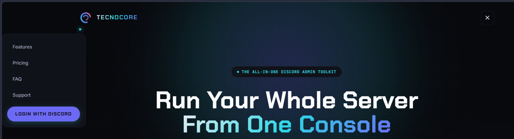TecnoCore giveaway embed posted in a Discord channel